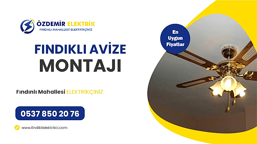 Fındıklı Avize Montajı